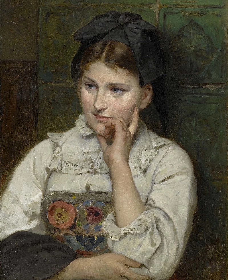 Ritratto di una ragazza in costume